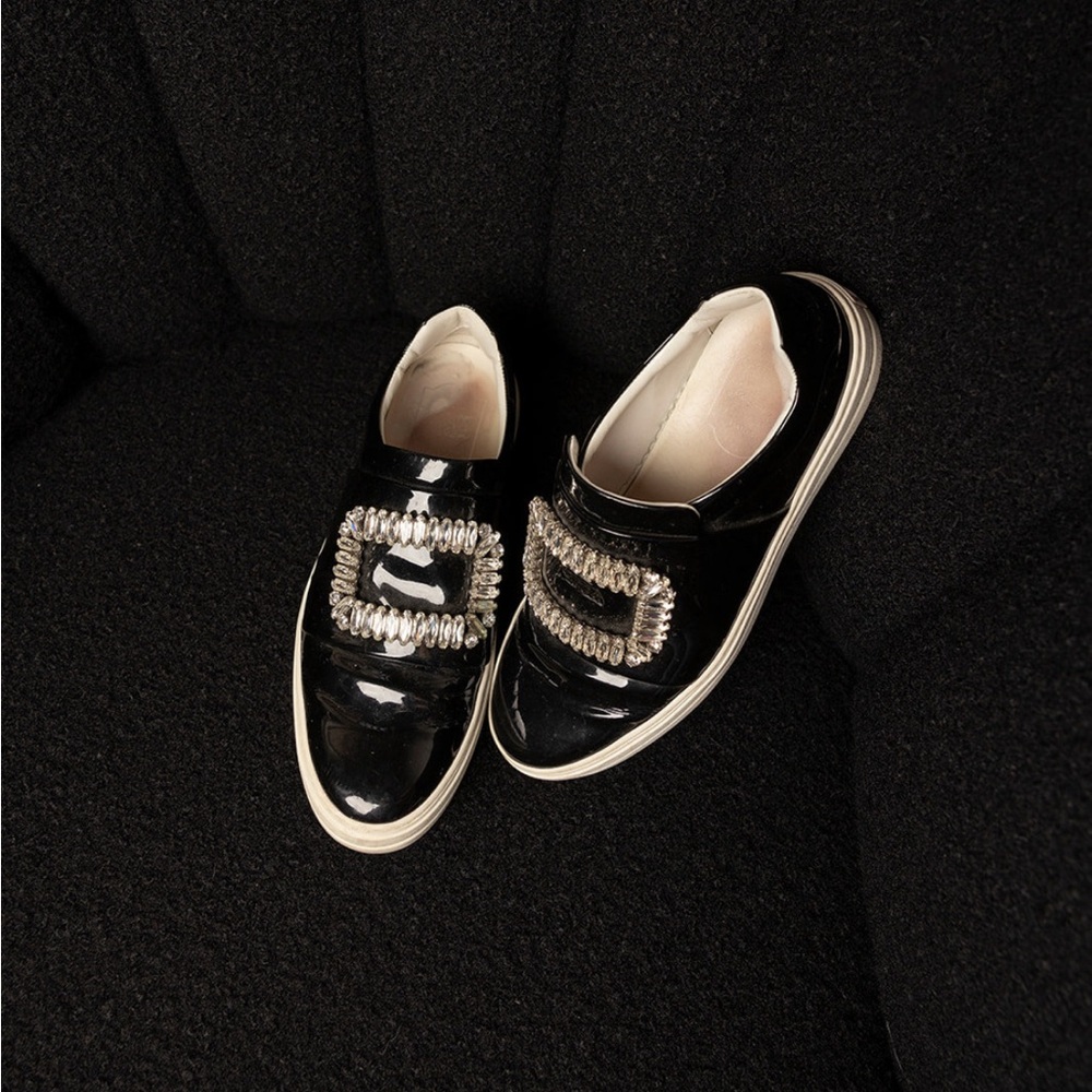 Roger Vivier Patent Leather Crystal Sneakers 1️⃣5️⃣0️⃣